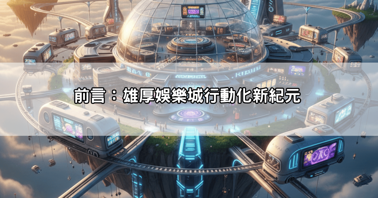 前言：雄厚娛樂城行動化新紀元