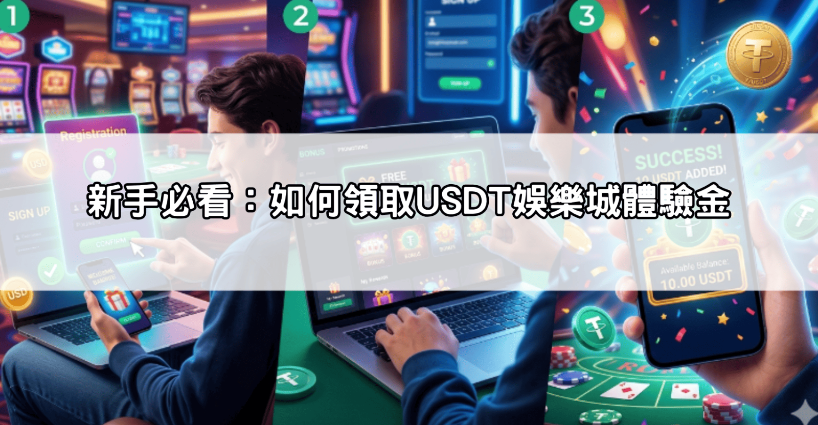 新手必看：如何領取USDT娛樂城體驗金